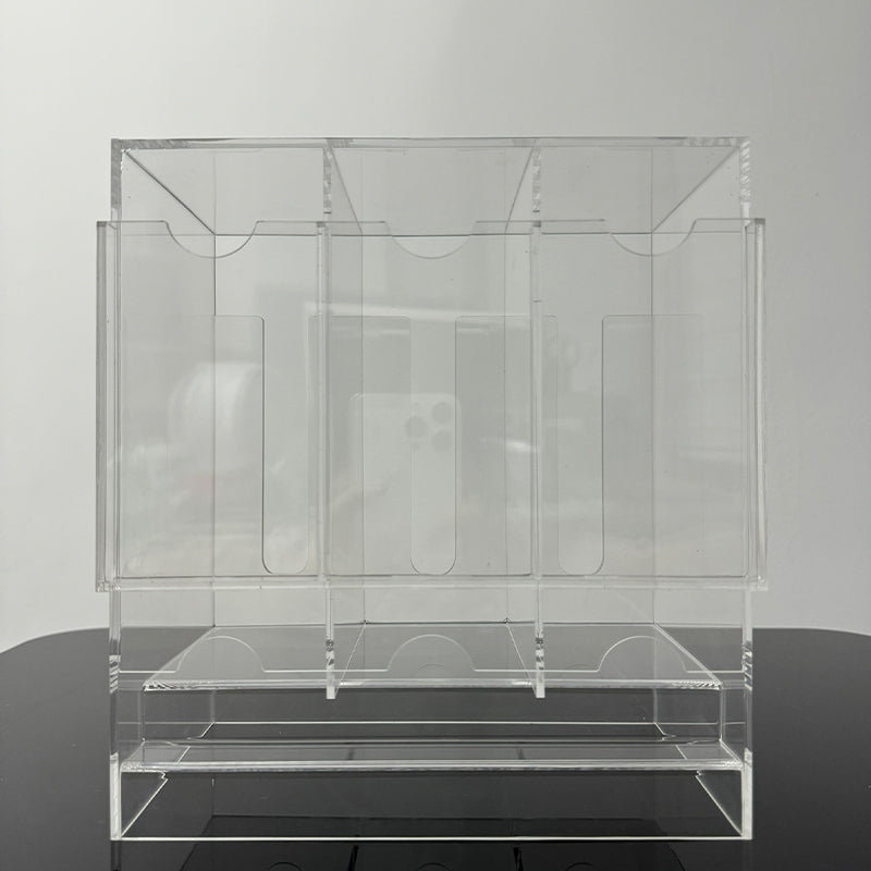 Acrylic 3 Slot Booster Pack Dispenser
