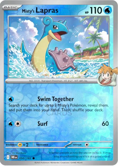 Misty's Lapras [Reverse Holo]