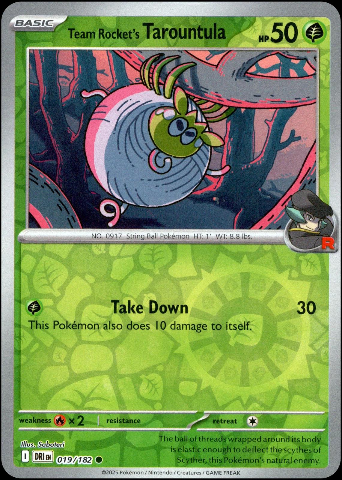 Team Rocket's Tarountula [Reverse Holo]