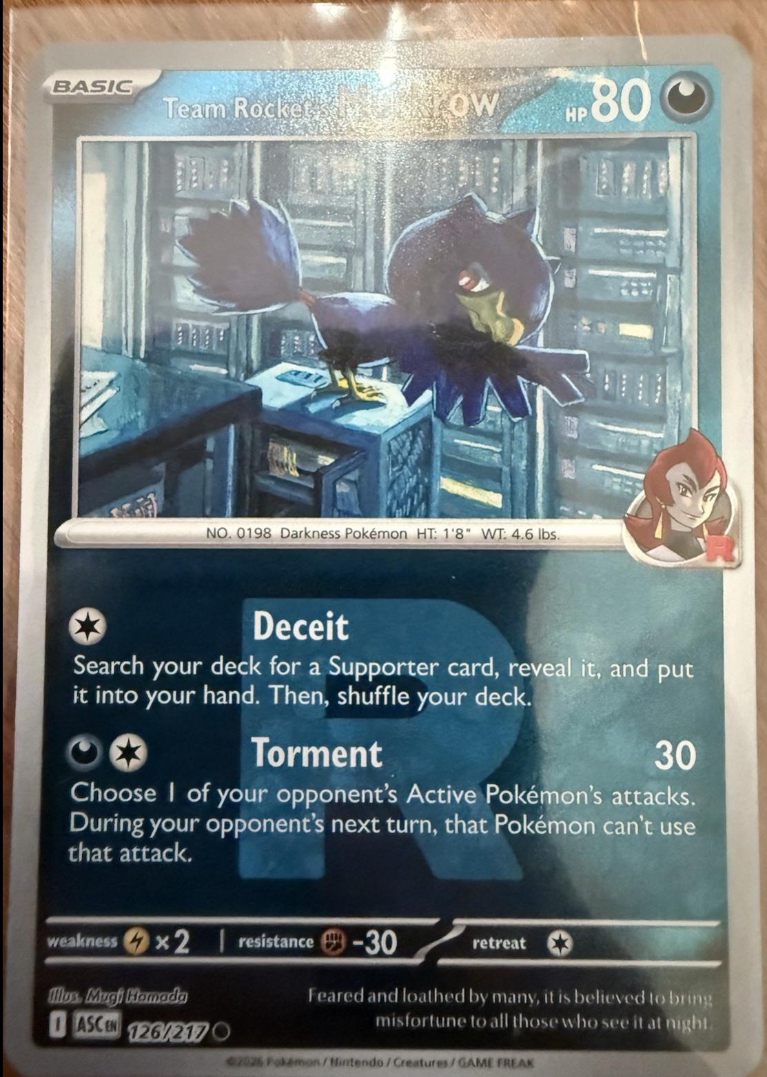 Team Rocket's Murkrow [Reverse Holo]