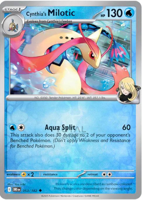 Cynthia's Milotic [Reverse Holo]