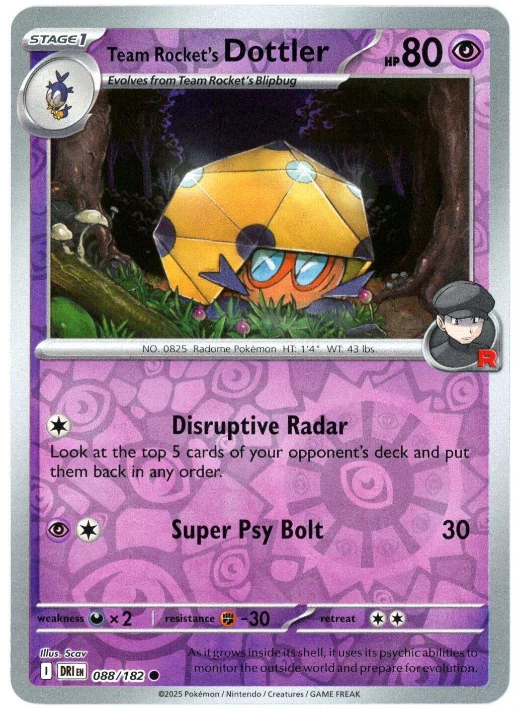 Team Rocket's Dottler [Reverse Holo]