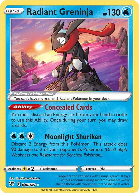 Radiant Greninja - 046/189 - Rare - Astral Radiance