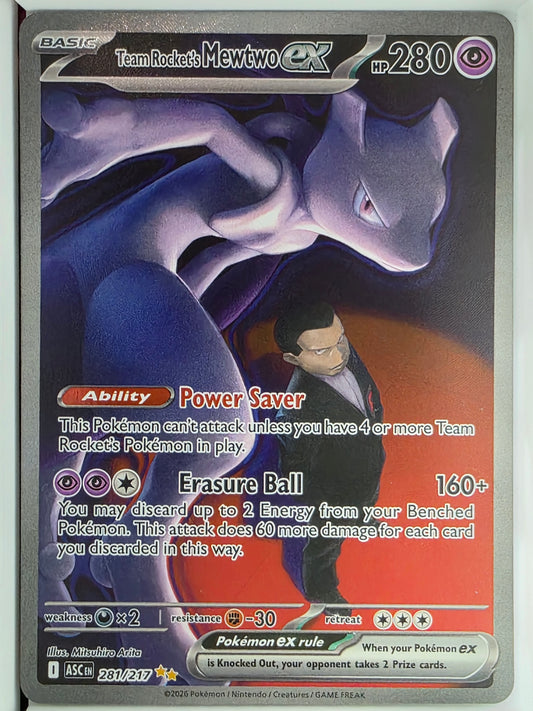 Team Rocket's Mewtwo Ex - 281/217 - Special Illustration Rare - Ascended Heroes