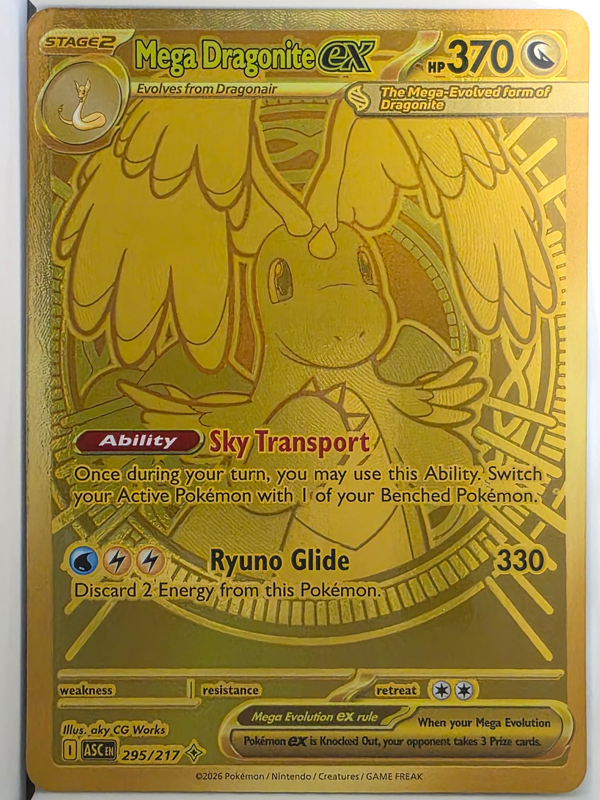 Mega Dragonite ex - 295/217 - Mega Hyper Rare - Ascended Heroes