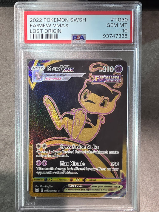 Mew Vmax TG30/TG30 - Lost Origin - PSA 10