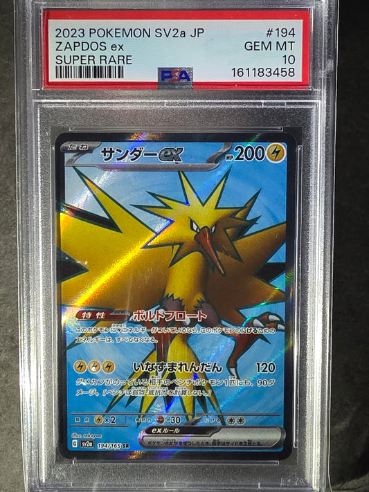 Zapdos Ex 194/165 - 151 - PSA 10