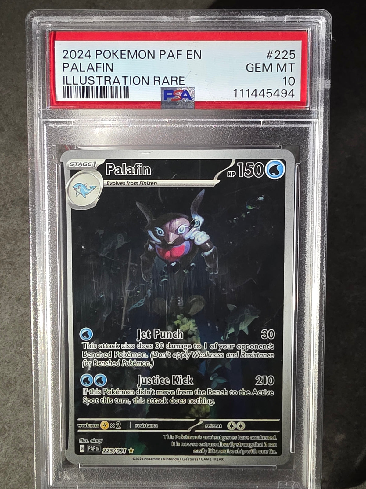 Palafin 225/091 - Paldean Fates - PSA 10