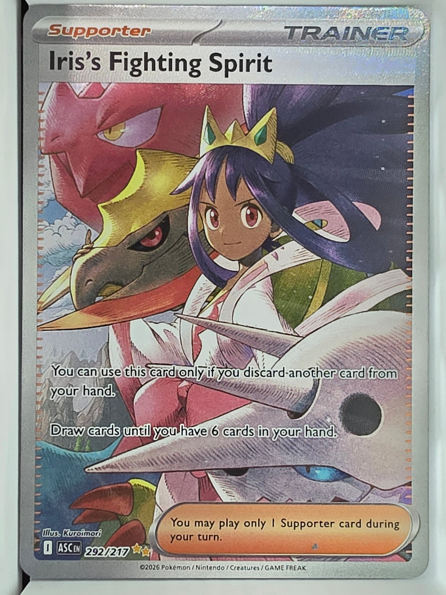 Ascended Heroes Iris's Fighting Spirit - 292 - Special Illustration Rare - Ascended Heroes