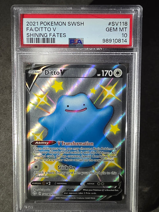 Ditto V SV118/SV122 - Shining Fates - PSA 10